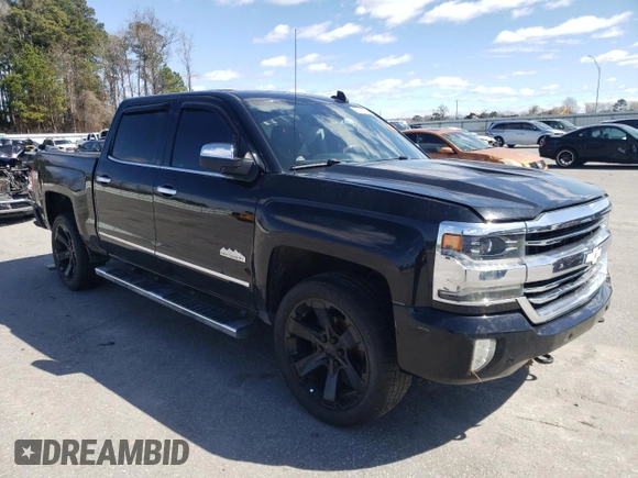2018 Chevrolet Silverado 1500 High Country with VIN 3GCUKTEJ9JG131407, listed as a Copart auction lot 47297505 with 69,196 mi miles and Salvage Title. Bid and sale history available at DreamBid. Image 4.