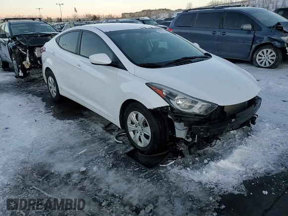 2016 Hyundai Elantra SE with VIN 5NPDH4AE4GH677674, listed as a Copart auction lot 88665955 with 186,075 mi miles and Salvage Title. Bid and sale history available at DreamBid. Image 13.