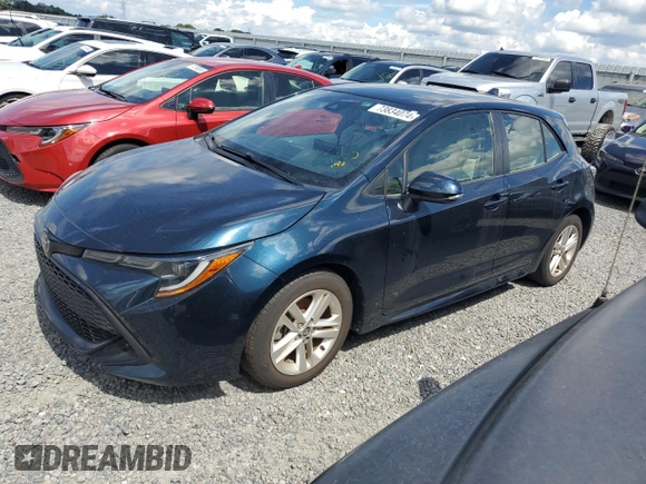 2021 Toyota Corolla Hatchback SE with VIN JTND4MBEXM3119891, listed as a Copart auction lot 73834074 with 44,193 mi miles and Non Repairable. Bid and sale history available at carsss.com. Image 1.