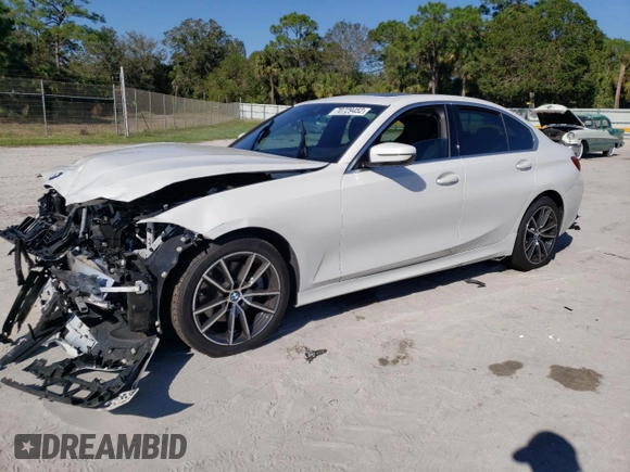 2020 BMW 3 Series 330i with VIN 3MW5R1J02L8B32197, listed as a Copart auction lot 70729452 with Not Provided miles. Bid and sale history available at carsss.com. Image 1.