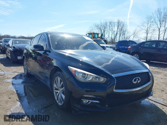 2016 Infiniti Q50 3.0t Premium with VIN JN1EV7AR0GM341921, listed as a IAAI auction lot 41983343 with 42,899 mi miles. Bid and sale history available at carsss.com. Image 1.