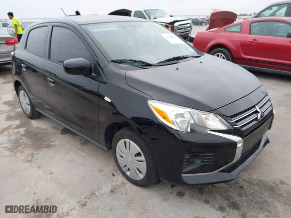 2024 Mitsubishi Mirage ES with VIN ML32AUHJ6RH005196, listed as a IAAI auction lot 41536928 with 8,167 mi miles. Bid and sale history available at carsss.com. Image 1.