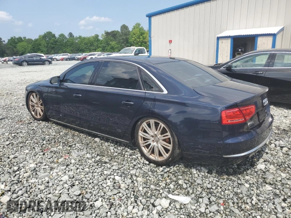 2013 Audi A8 L 3.0L with VIN WAURGAFD0DN003358, listed as a Copart auction lot 55416175 with 114,973 mi miles and Salvage Title. Bid and sale history available at carsss.com. Image 2.