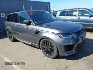 2019 Land Rover Range Rover Sport Dynamic with VIN SALWR2RE0KA825052, listed as a IAAI auction lot 41678014 with 56,814 mi miles. Bid and sale history available at carsss.com. Image 1.