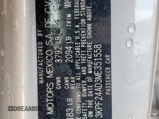 2021 Kia Forte FE с VIN 3KPF24AD3ME351558, выставлен на аукционе Copart как лот 50867695 с пробегом 61 645 миль миль и Чистый • Clean title. История ставок и продаж доступна на DreamBid. Изображение 12.