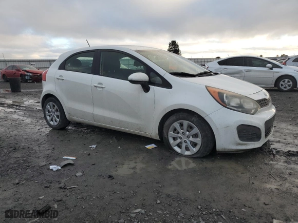 2013 Kia Rio SX with VIN KNADM5A30D6110381, listed as a Copart auction lot 85610034 with 161,673 mi miles and Salvage Title. Bid and sale history available at carsss.com. Image 4.