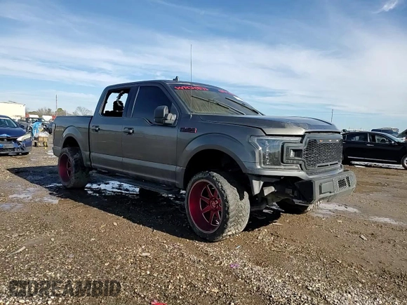 2018 Ford F-150 XL with VIN 1FTEW1EG4JKC18755, listed as a Copart auction lot 88741905 with 0 mi miles and Salvage Title. Bid and sale history available at carsss.com. Image 10.