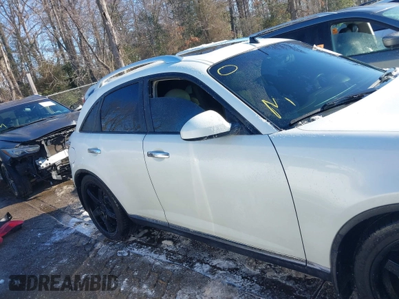 2006 Infiniti FX with VIN JNRAS08W76X209095, listed as a IAAI auction lot 41279499 with 189,645 mi miles and . Bid and sale history available at DreamBid. Image 13.