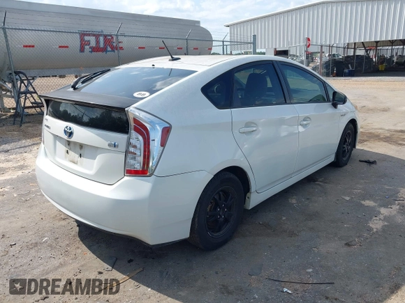 2012 Toyota Prius One with VIN JTDKN3DU4C1600897, listed as a IAAI auction lot 42152349 with 185,611 mi miles. Bid and sale history available at carsss.com. Image 4.