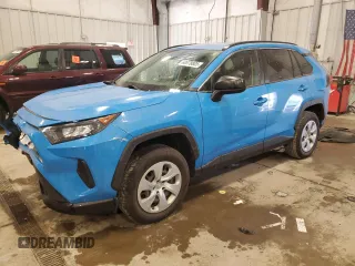 2019 Toyota RAV4 LE with VIN JTMF1RFV7KJ010844, listed as a Copart auction lot 60878805 with 75,904 mi miles and Salvage title. Bid and sale history available at DreamBid. Image 1.