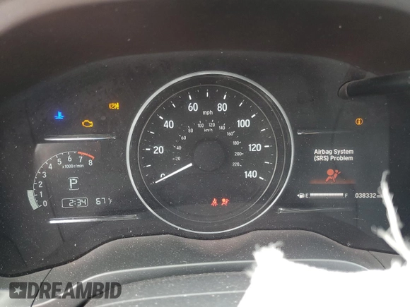 2019 Honda HR-V EX with VIN 3CZRU5H51KM716702, listed as a Copart auction lot 48826695 with 38,332 mi miles and Salvage Title. Bid and sale history available at carsss.com. Image 9.