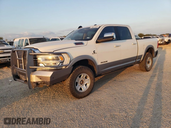 2020 Ram 2500 Laramie with VIN 3C6UR5FLXLG213731, listed as a Copart auction lot 78801954 with 92,547 mi miles and Salvage Title. Bid and sale history available at carsss.com. Image 1.