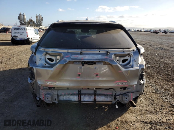 2022 Lexus RX with VIN 2T2YZMDA2NC355375, listed as a Copart auction lot 44541235 with 24,135 mi miles and Salvage Title. Bid and sale history available at carsss.com. Image 6.
