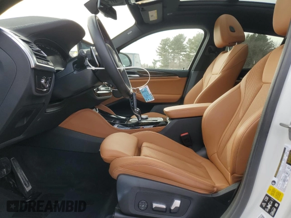2024 BMW X4 M40i with VIN 5UX43DT00R9T40316, listed as a Copart auction lot 46582885 with 9,335 mi miles and Salvage Title. Bid and sale history available at carsss.com. Image 7.