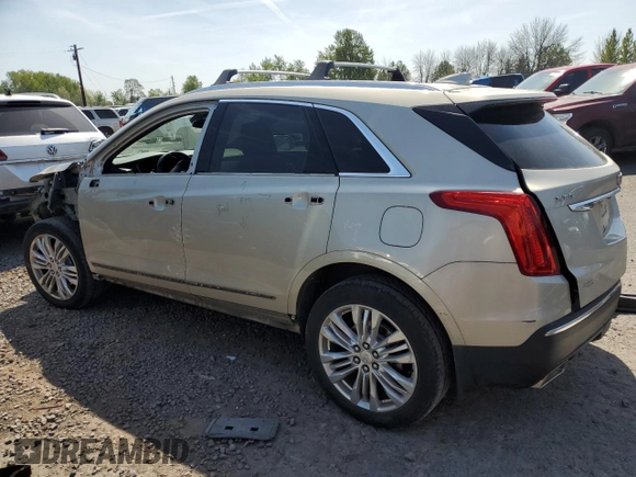 2017 Cadillac XT5 Premium Luxury AWD z VIN 1GYKNERS2HZ127538, wystawiony jako Copart lot #54570095 z przebiegiem 108 037 mil mil oraz Szkody całkowita. Historia ofert i sprzedaży dostępna na DreamBid. Obrazek 2.