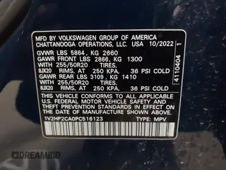 2023 Volkswagen Atlas SE с VIN 1V2HP2CA0PC516123, выставлен на аукционе IAAI как лот 42103856 с пробегом 28 218 миль миль и . История ставок и продаж доступна на DreamBid. Изображение 9.