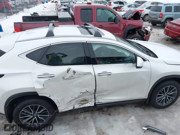 2025 Lexus NX with VIN JTJGKCEZ0S5024240, listed as a IAAI auction lot 41639711 with 9,449 mi miles. Bid and sale history available at carsss.com. Image 13.