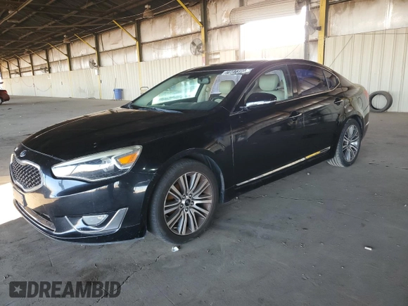 2015 Kia Cadenza Premium with VIN KNALN4D78F5194136, listed as a Copart auction lot 78073904 with 108,487 mi miles and Clean Title. Bid and sale history available at carsss.com. Image 1.