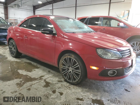 2013 Volkswagen Eos Komfort with VIN WVWBW8AHXDV002194, listed as a Copart auction lot 41604255 with 84,956 mi miles and Salvage Title. Bid and sale history available at DreamBid. Image 4.