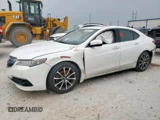 2015 Acura TLX Advance with VIN 19UUB2F77FA021511, listed as a Copart auction lot 56581325 with Not provided miles and Salvage title. Bid and sale history available at DreamBid. Image 1.
