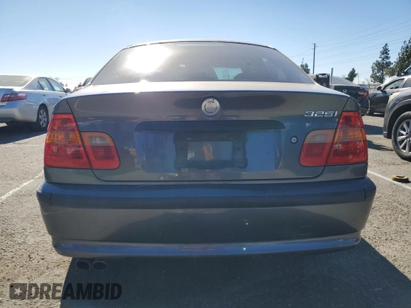 2003 BMW 3 Series 325i with VIN WBAAZ33443PH35523, listed as a Copart auction lot 42237685 with 168,976 mi miles and Salvage Title. Bid and sale history available at carsss.com. Image 6.