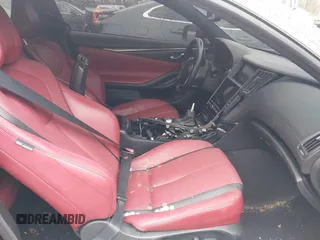 2021 Infiniti Q60 Red Sport 400 with VIN JN1FV7LL6MM560293, listed as a IAAI auction lot 41159901 with 38,172 mi miles and . Bid and sale history available at DreamBid. Image 5.