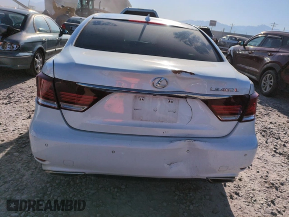 2014 Lexus LS 460 L with VIN JTHGL5EF0E5051491, listed as a Copart auction lot 52996835 with 114,834 mi miles and Clean title. Bid and sale history available at DreamBid. Image 6.