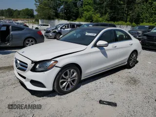 2017 Mercedes-Benz C 300 with VIN 55SWF4JB8HU199925, listed as a Copart auction lot 52771295 with 110,770 mi miles and Salvage title. Bid and sale history available at DreamBid. Image 1.