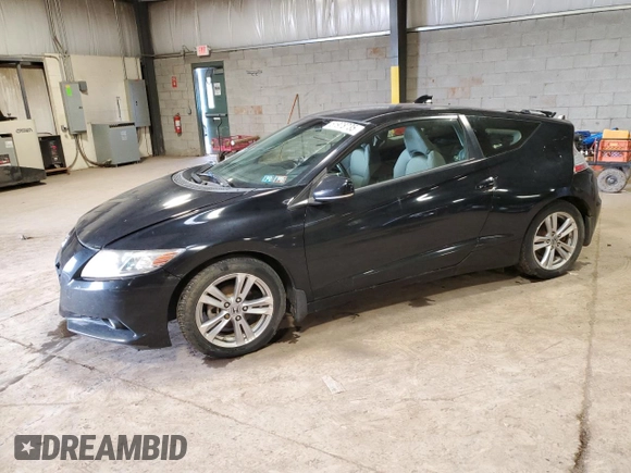 2012 Honda CR-Z EX with VIN JHMZF1D6XCS003649, listed as a Copart auction lot 51978735 with 159,010 mi miles and Salvage Title. Bid and sale history available at carsss.com. Image 1.