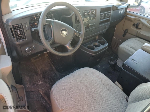2009 Chevrolet Express Cargo Van with VIN 1GCFG15X491110333, listed as a Copart auction lot 88082765 with 77,188 mi miles and Salvage Title. Bid and sale history available at carsss.com. Image 8.