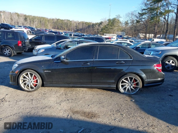 2011 Mercedes-Benz C 63 AMG with VIN WDDGF7HB4BF528125, listed as a IAAI auction lot 41416105 with 99,902 mi miles and . Bid and sale history available at carsss.com. Image 14.