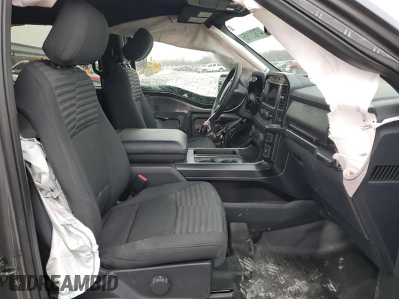 2021 Ford F-150 XL with VIN 1FTEW1CP1MFA48094, listed as a Copart auction lot 47822195 with 56,506 mi miles and Salvage Title. Bid and sale history available at carsss.com. Image 7.