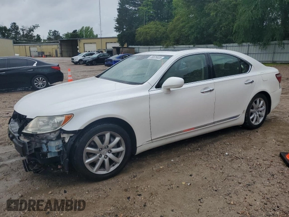 2007 Lexus LS 460 z VIN JTHBL46F075042974, wystawiony jako Copart lot #56526835 z przebiegiem 149 356 mil mil oraz Szkoda całkowita • Salvage title. Historia ofert i sprzedaży dostępna na DreamBid. Obrazek 1.