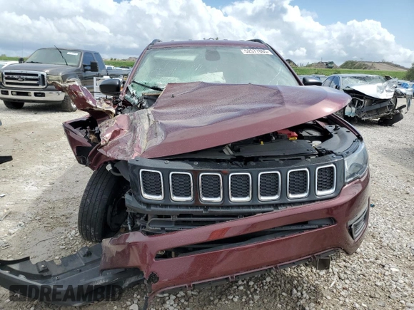 2021 Jeep Compass Freedom with VIN 3C4NJDAB5MT599920, listed as a Copart auction lot 52577865 with 61,963 mi miles and Non Repairable. Bid and sale history available at carsss.com. Image 5.
