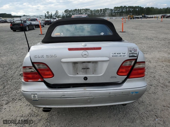 2003 Mercedes-Benz CLK-Class 3.2L with VIN WDBLK65G23T135336, listed as a Copart auction lot 73281474 with 146,750 mi miles and Salvage Title. Bid and sale history available at carsss.com. Image 6.