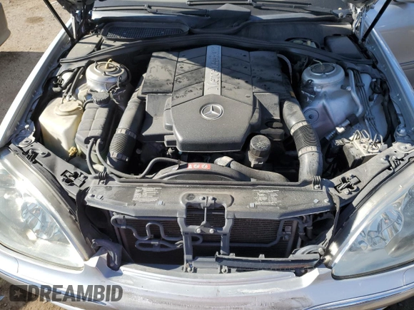 2005 Mercedes-Benz S-Class 4.3L with VIN WDBNG70J55A455669, listed as a Copart auction lot 54768404 with 190,010 mi miles and Salvage Title. Bid and sale history available at carsss.com. Image 11.