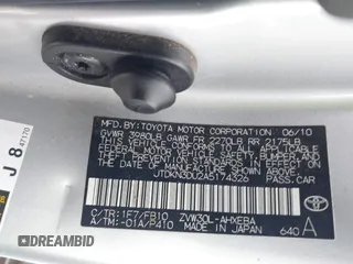 2010 Toyota Prius II z VIN JTDKN3DU2A5174326, wystawiony jako IAAI lot #41508987 z przebiegiem 249 713 mil mil oraz . Historia ofert i sprzedaży dostępna na DreamBid. Obrazek 9.