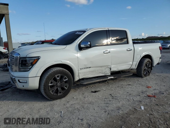 2021 Nissan Titan SV with VIN 1N6AA1EDXMN506587, listed as a Copart auction lot 85530864 with 94,339 mi miles and Salvage title. Bid and sale history available at DreamBid. Image 1.