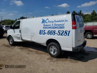 2017 Chevrolet Express Cargo с VIN 1GCZGHFG4H1307974, выставлен на аукционе Copart как лот 56925625 с пробегом 146 424 миль миль и Списание • Salvage title. История ставок и продаж доступна на DreamBid. Изображение 2.