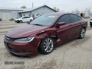 2015 Chrysler 200 S with VIN 1C3CCCDG9FN656436, listed as a Copart auction lot 52453635 with 61,976 mi miles and Salvage Title. Bid and sale history available at carsss.com. Image 1.