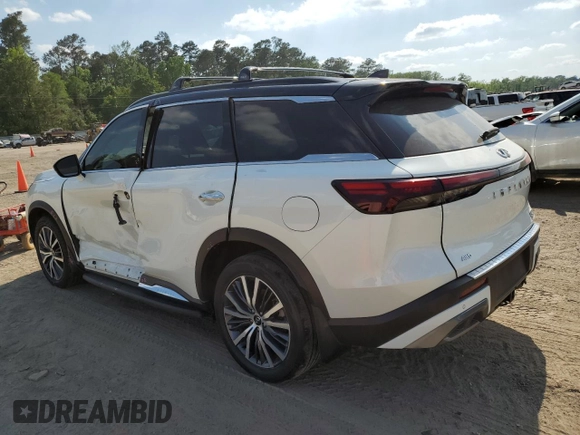 2023 Infiniti QX60 Autograph with VIN 5N1DL1HU3PC353763, listed as a Copart auction lot 52524745 with 25,541 mi miles and Salvage title. Bid and sale history available at DreamBid. Image 2.