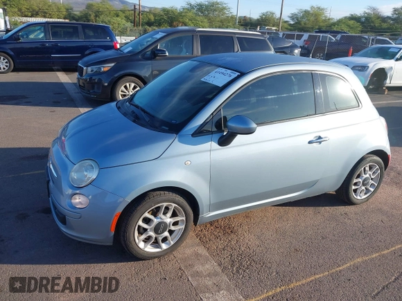 2015 FIAT 500 Pop with VIN 3C3CFFAR3FT556105, listed as a IAAI auction lot 41494276 with 94,826 mi miles. Bid and sale history available at carsss.com. Image 6.