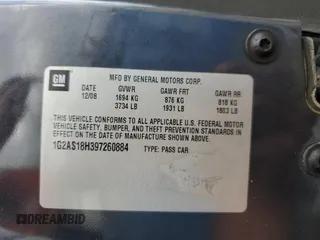 2009 Pontiac G5 z VIN 1G2AS18H397260884, wystawiony jako Copart lot #73531504 z przebiegiem 174 164 mil mil oraz Szkoda całkowita • Salvage title. Historia ofert i sprzedaży dostępna na DreamBid. Obrazek 15.