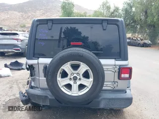 2018 Jeep Wrangler Unlimited Sport S with VIN 1C4HJXDN5JW145340, listed as a IAAI auction lot 42420695 with 92,500 mi miles and . Bid and sale history available at DreamBid. Image 16.