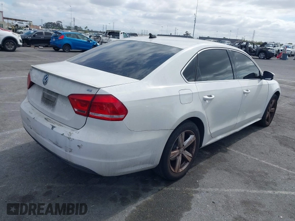 2013 Volkswagen Passat SE with VIN 1VWBP7A30DC056737, listed as a IAAI auction lot 42254753 with 160,732 mi miles and . Bid and sale history available at DreamBid. Image 4.