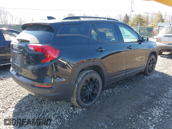 2020 GMC Terrain SLE with VIN 3GKALMEV5LL343244, listed as a IAAI auction lot 41632154 with 93,454 mi miles. Bid and sale history available at carsss.com. Image 4.