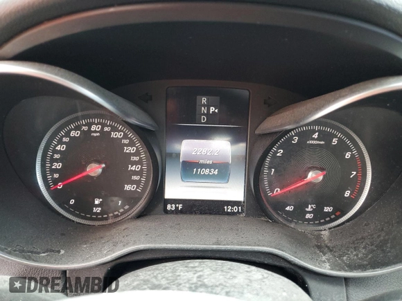 2017 Mercedes-Benz C 300 with VIN 55SWF4JB1HU233784, listed as a Copart auction lot 62966235 with 110,834 mi miles and Clean title. Bid and sale history available at DreamBid. Image 9.