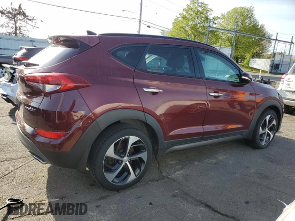 2016 Hyundai Tucson Sport with VIN KM8J33A29GU040122, listed as a Copart auction lot 54015585 with 154,276 mi miles and Clean Title. Bid and sale history available at carsss.com. Image 3.