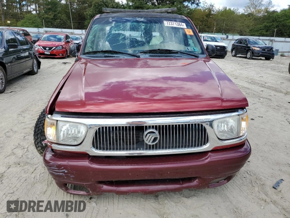2000 Mercury Mountaineer with VIN 4M2ZU86P5YUJ27288, listed as a Copart auction lot 72371384 with 116,514 mi miles and Salvage title. Bid and sale history available at DreamBid. Image 5.