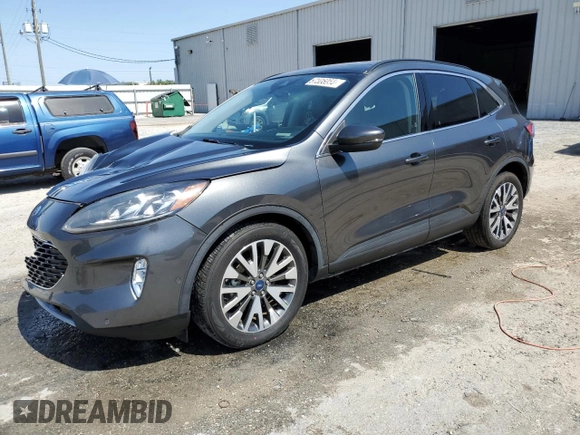 2020 Ford Escape Titanium Hybrid with VIN 1FMCU0DZ5LUA68913, listed as a Copart auction lot 57306055 with 57,711 mi miles and Non repairable. Bid and sale history available at DreamBid. Image 1.